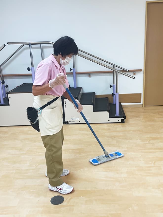床清掃