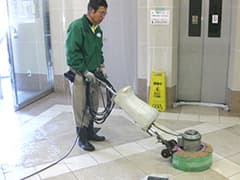 マンション共用部の清掃